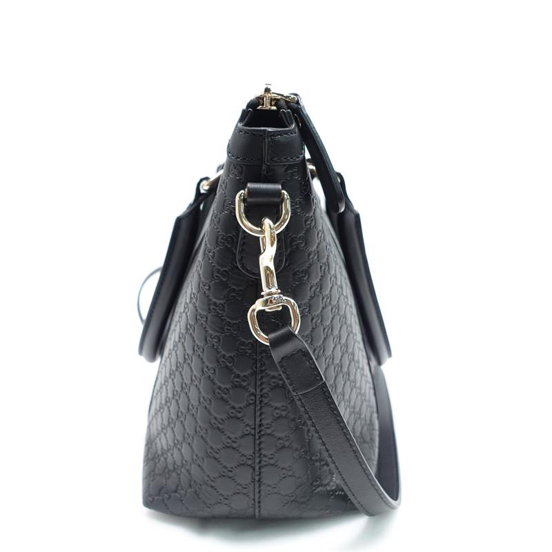 Pre-owned Gucci Black Calfskin Shoulder Bag