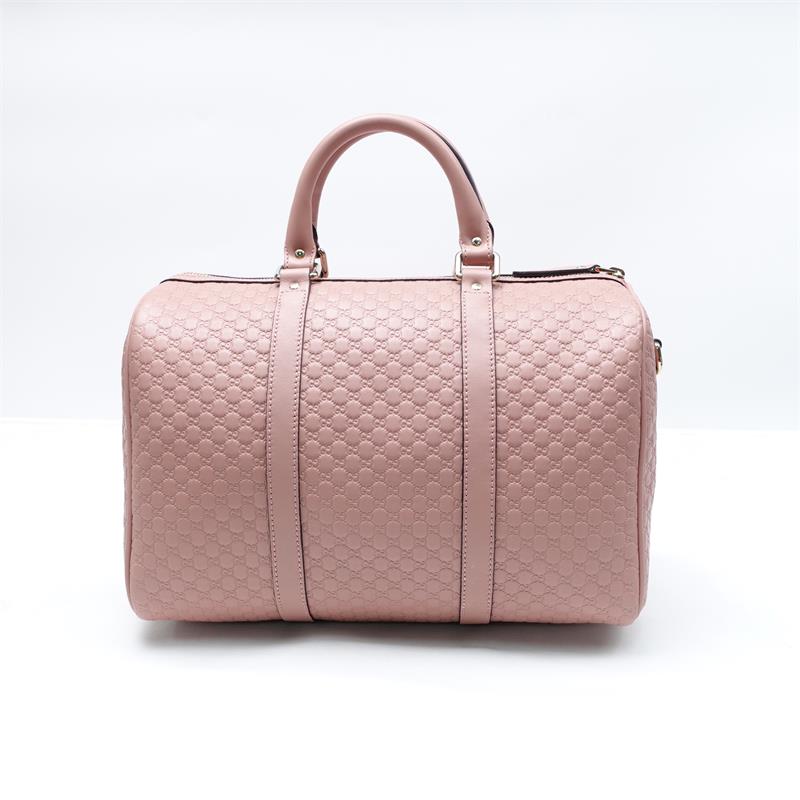 Pre-owned Gucci GG Boston PInk Calfskin Shoulder Bag