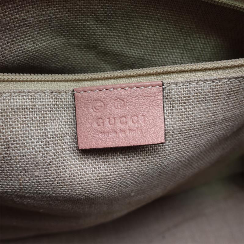 Pre-owned Gucci GG Boston PInk Calfskin Shoulder Bag