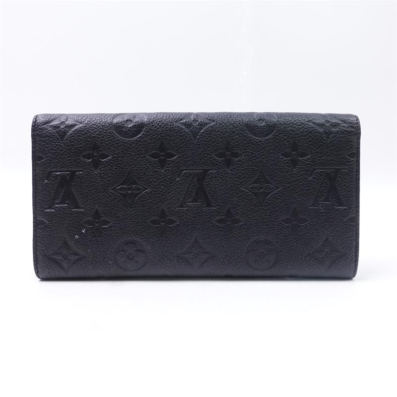 Pre-owed Louis Vuitton Blue Calfskin Long Wallet