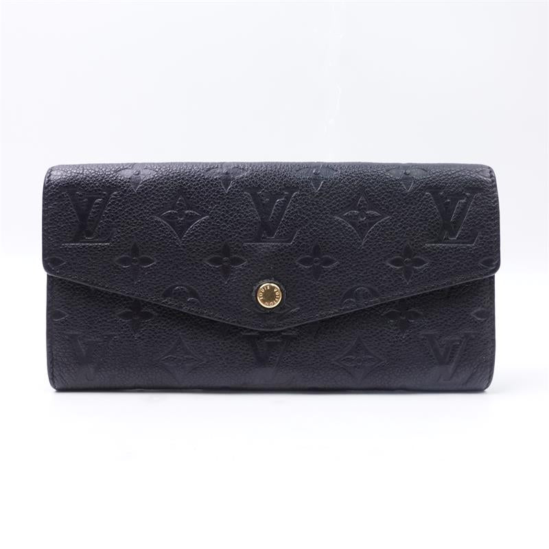 Pre-owed Louis Vuitton Blue Calfskin Long Wallet