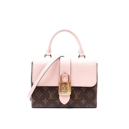 Pre-owned Louis Vuitton Locky Pink Coated Canvas Shoulder Bag