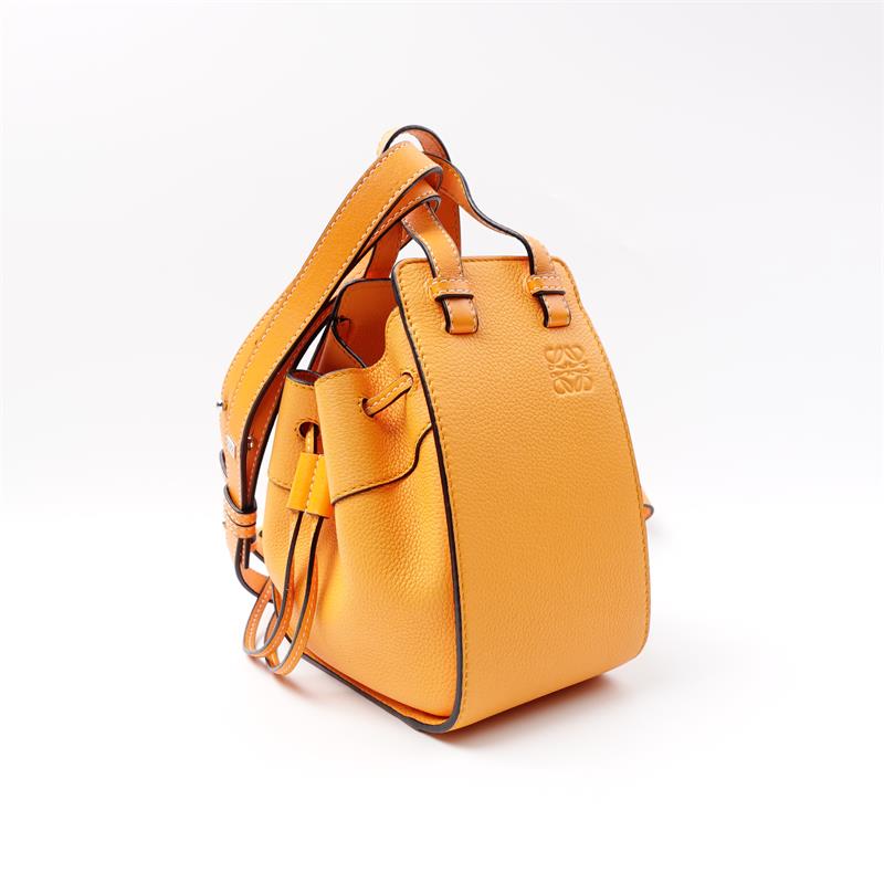 Pre-owned Loewe Orange Calfskin Hammock Shoulder Bag