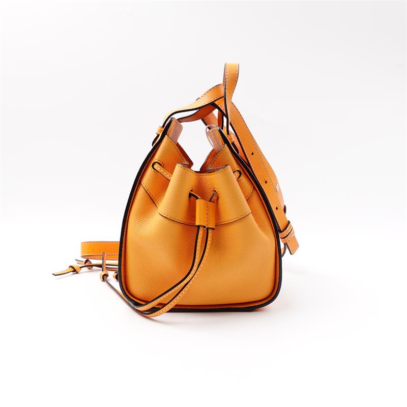 Pre-owned Loewe Orange Calfskin Hammock Shoulder Bag