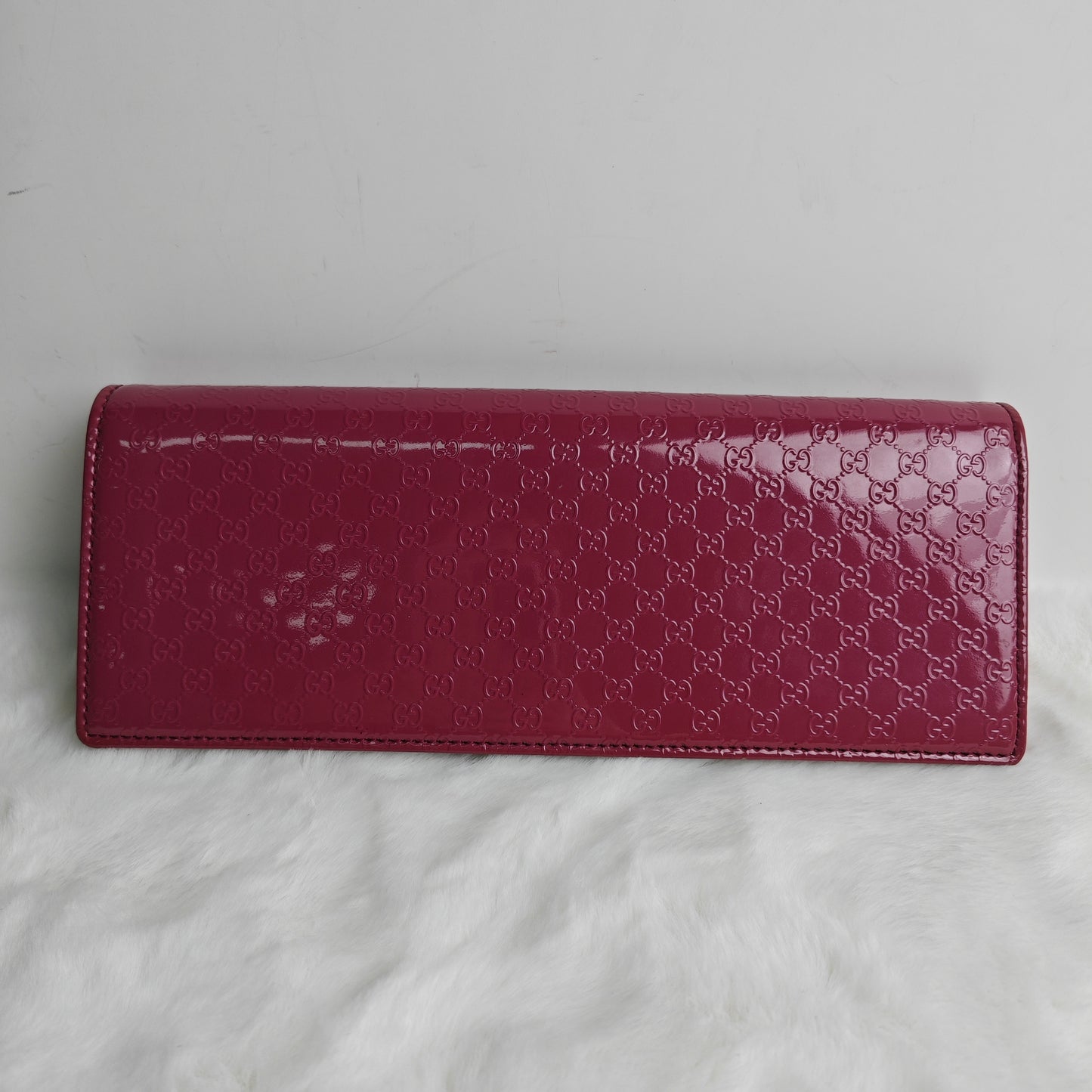 Pre-owned GUCCI Purple Vernis  Long Clutch-HZ