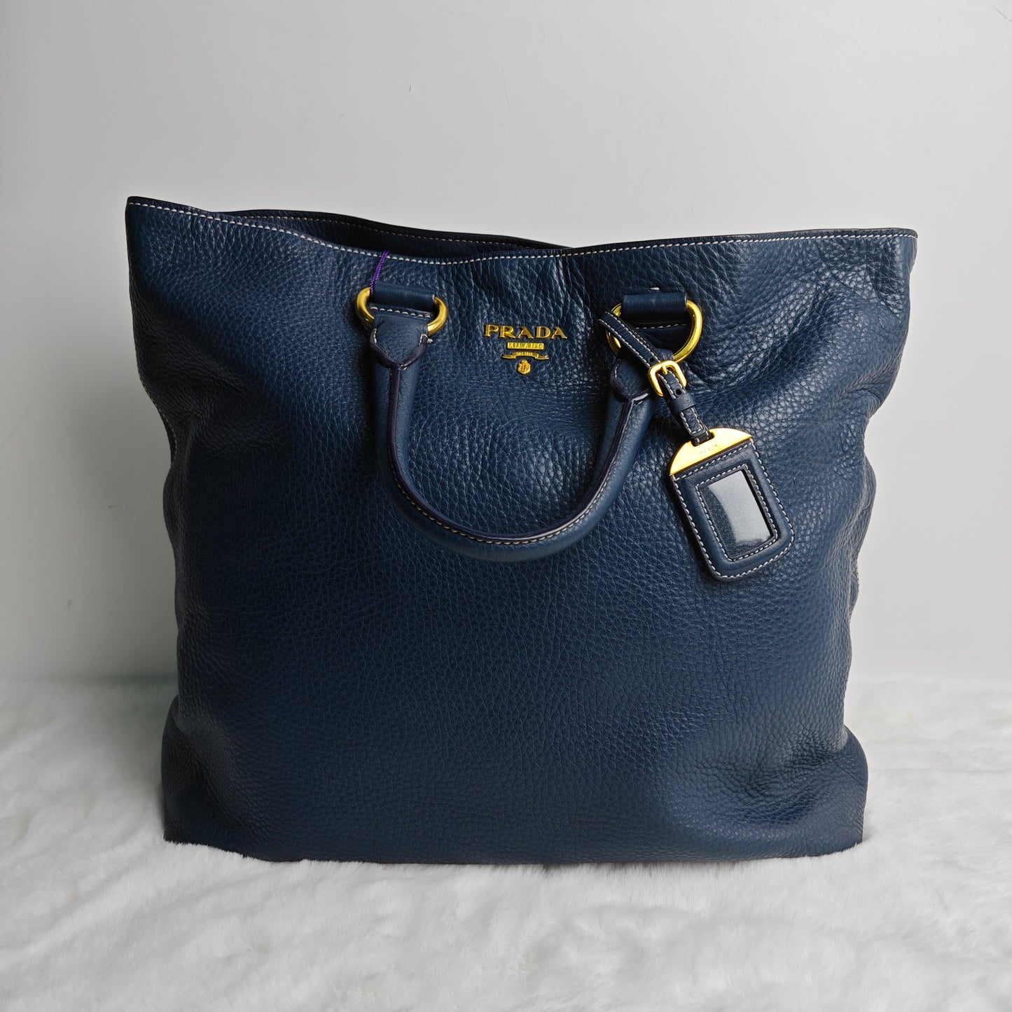 Pre-owned Prada Blue Calfskin Shoulder Bag-HZ