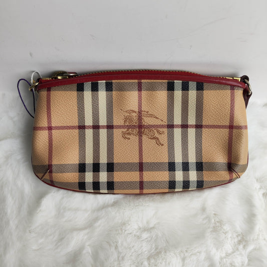 【DEAL】Pre-owned Burberry Beige Coated Canvas Wristlets-HZ