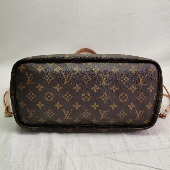 Louis Vuitton Neverfull Inside out MM Brown Monogram Coated Canvas Shoulder Bag T10389051