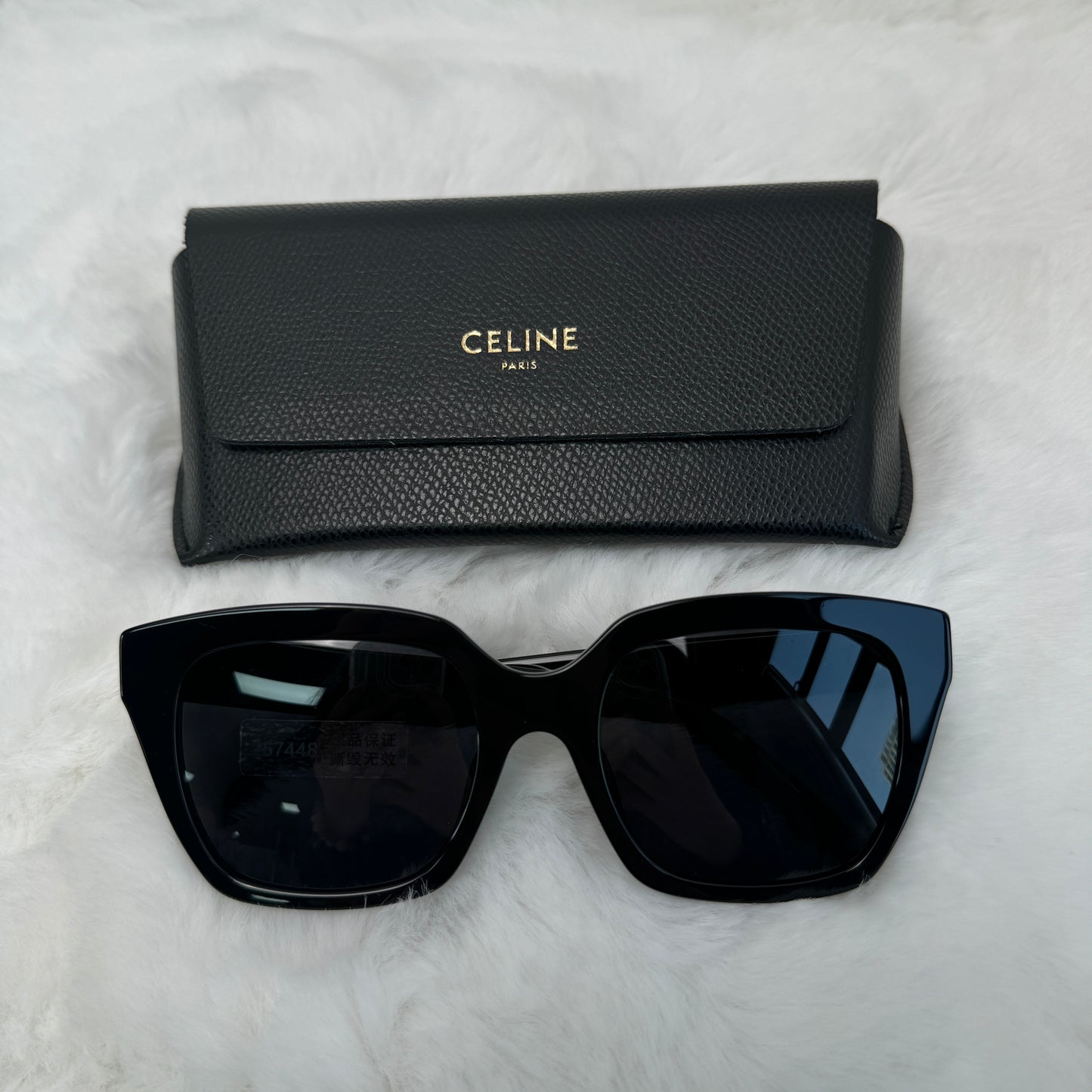 【Deal】Pre-owned Celine CL40198F 01A Black Sunglasses -HZ