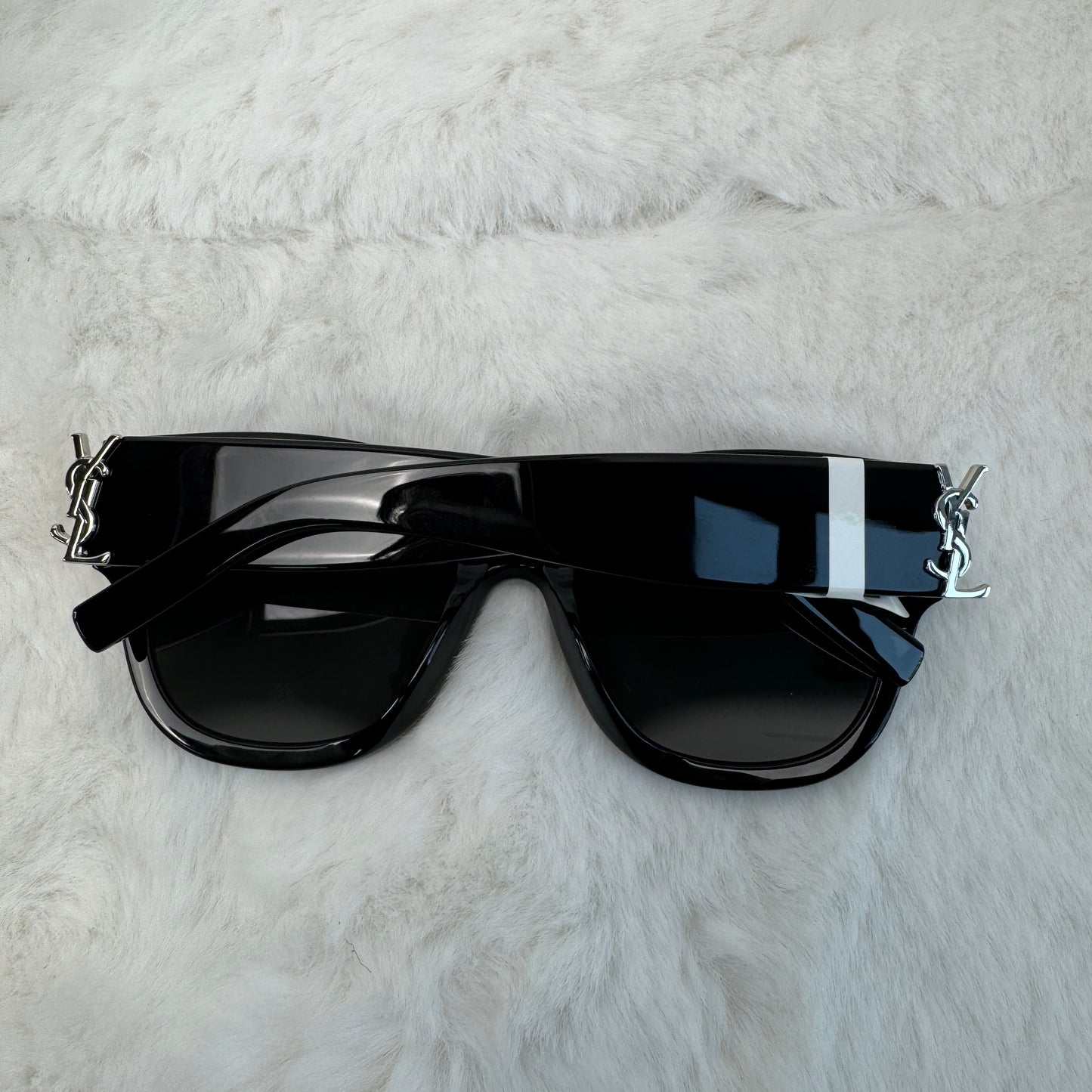 【DEAL】Pre-owned Saint Laurent Black&Silver SLM95 002 Sunglasses-HZ