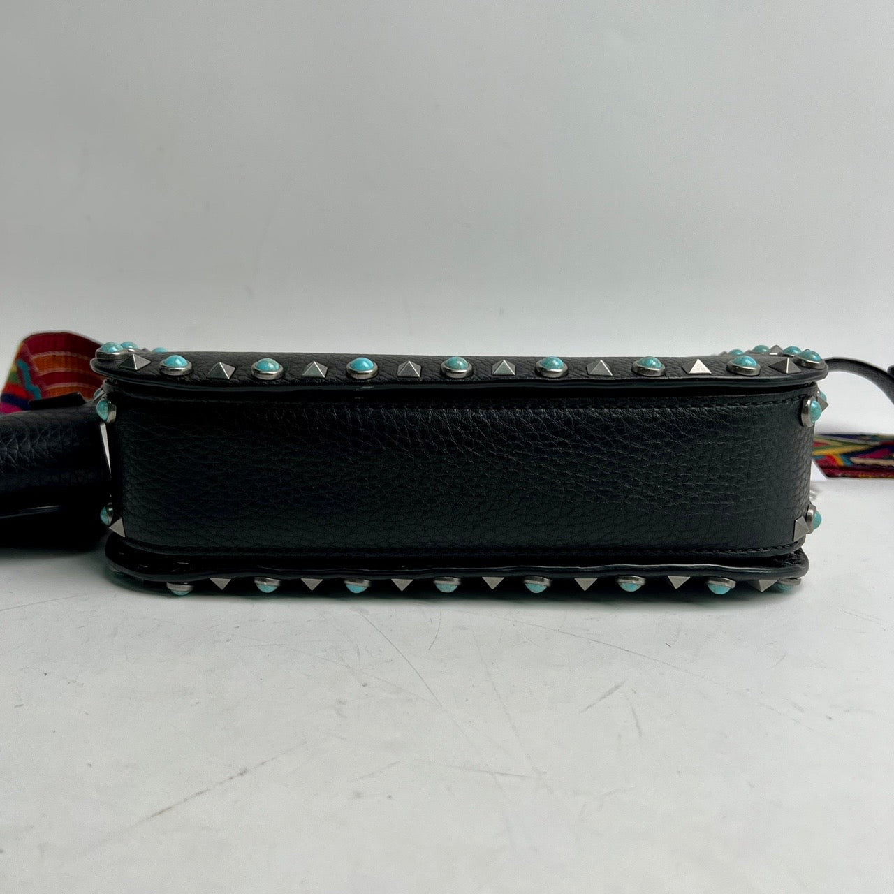 Valentino Studded Black Calfskin Shoulder Bag -HZ