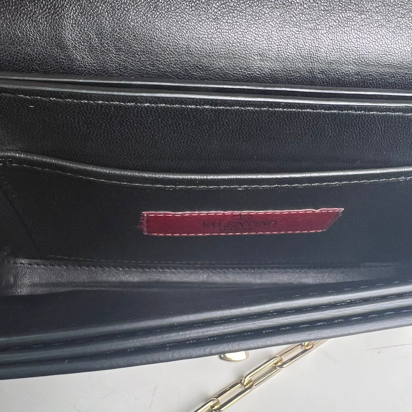 Valentino Black Studded Calfskin Shoulder Bag - HZ