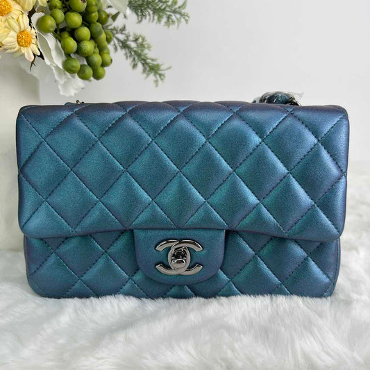 Pre-owned Chanel CF Blue Shoulder Bag-HZ