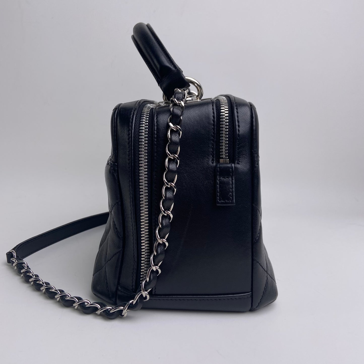 Pre-owned CHANEL Calfskin Shoulder Bags Black Box Shoulder Bag-HZTT