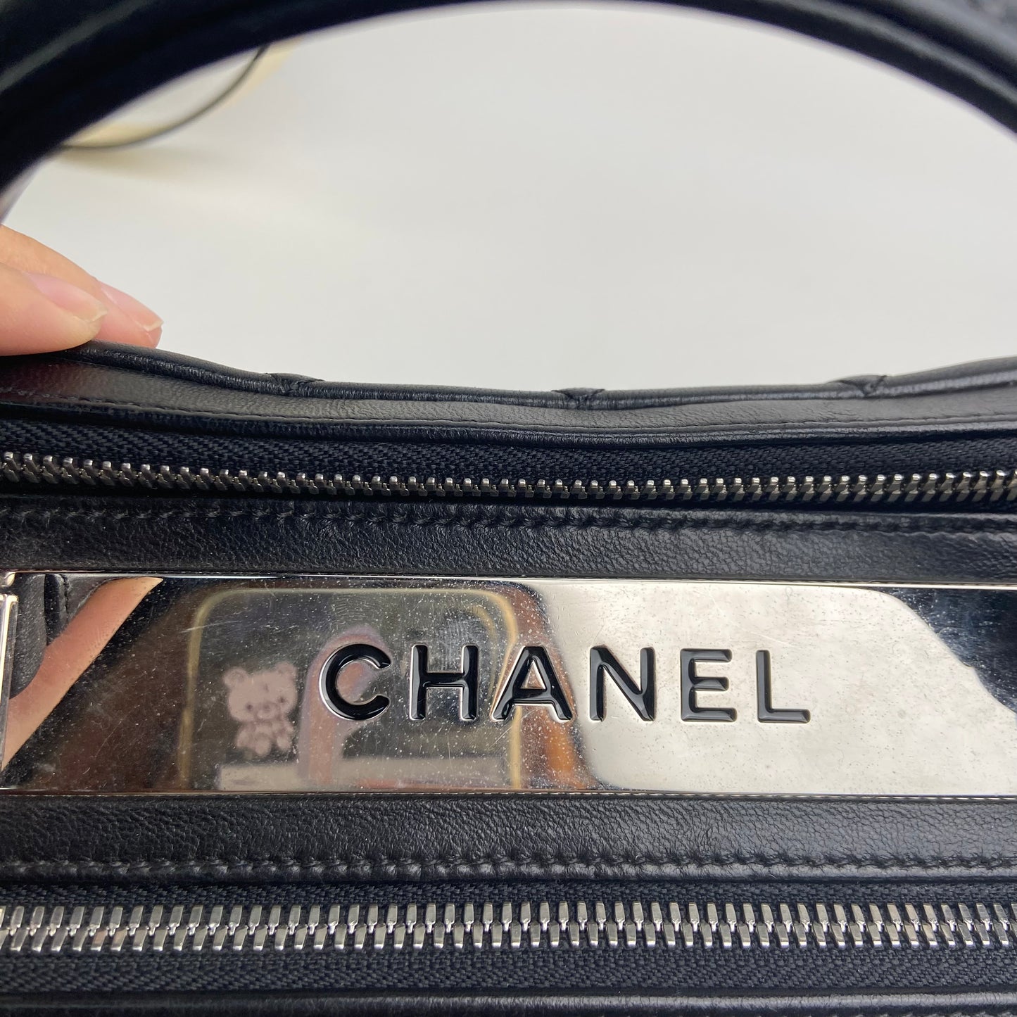 Pre-owned CHANEL Calfskin Shoulder Bags Black Box Shoulder Bag-HZTT