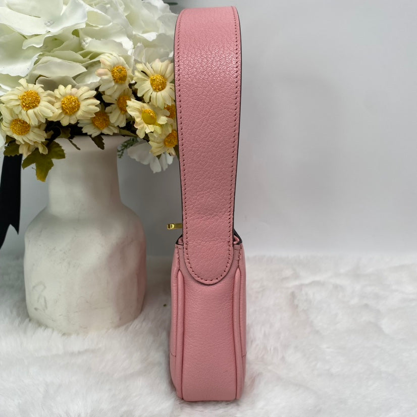 Pre-owned Gucci Aphrodite Pink Calfskin Hobo Bag-HZ