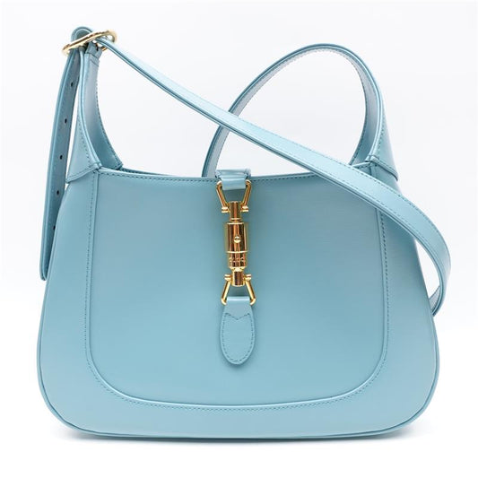 Pre-owned Gucci Jackie 1961 Tiffany Blue Calfskin Shoulder Bag