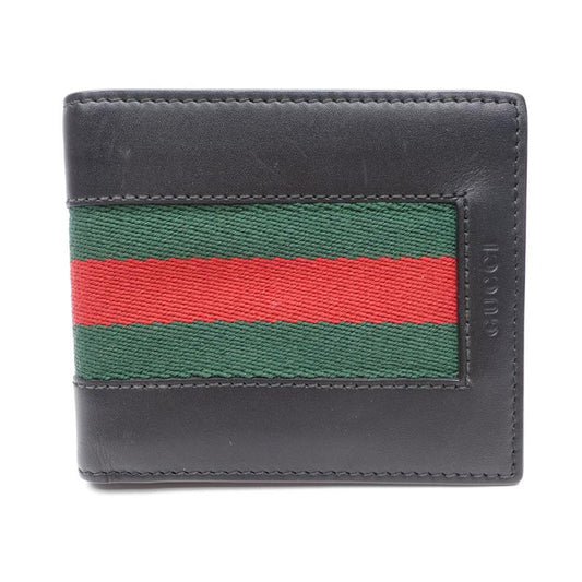 Pre-owned Gucci Ophidia Black Calfskin Wallet