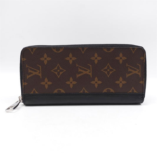【DEAL】Pre-owned Louis Vuitton Brown Coated Canvas Long Wallet-TS
