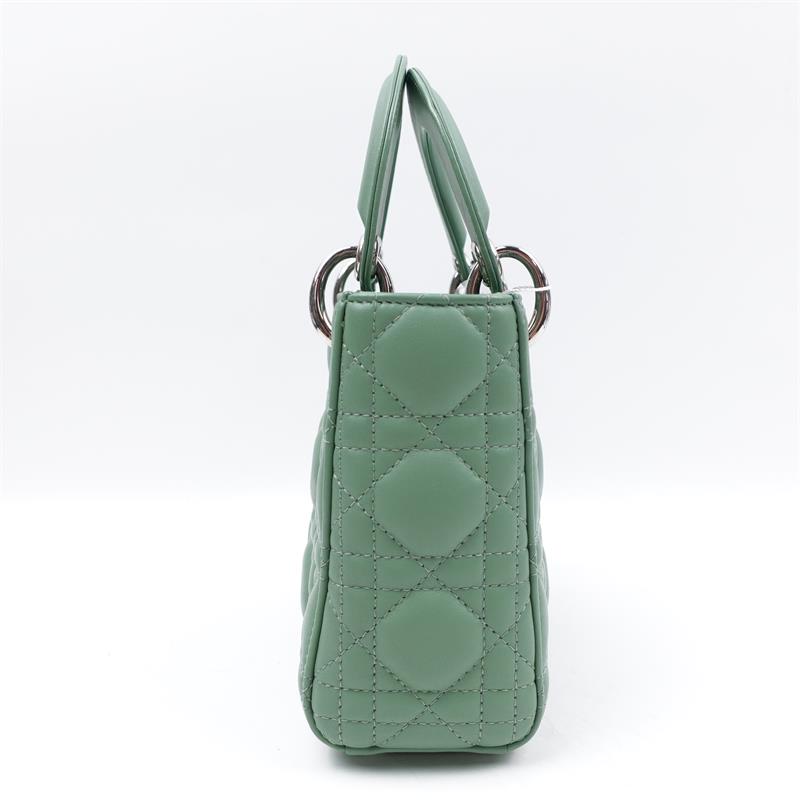 Pre-owned Dior Lady Green Lambskin Shoulder Bag