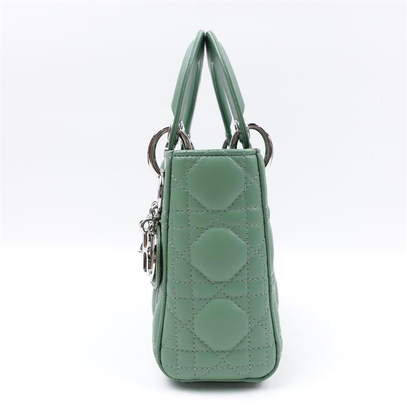 Pre-owned Dior Lady Green Lambskin Shoulder Bag