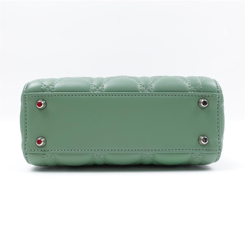 Pre-owned Dior Lady Green Lambskin Shoulder Bag