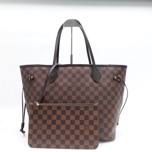 Pre-owned Louis Vuitton Neverfull Damier Eben Coated Canvas Tote Bag