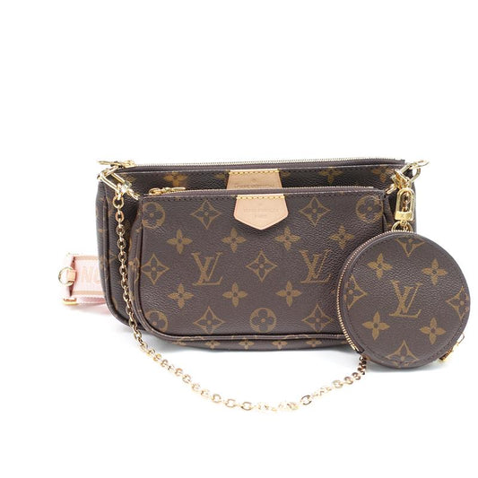 Louis Vuitton Multi Pochette Accessories Monogram Coated Canvas Crossbody Bag