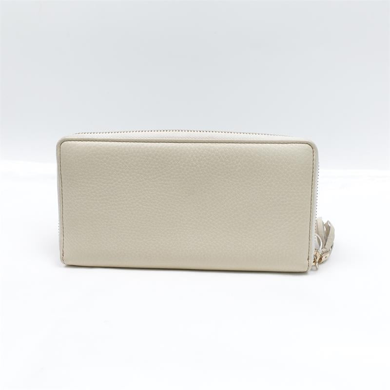 Pre-owned Gucci Soho White Calfskin Wallet