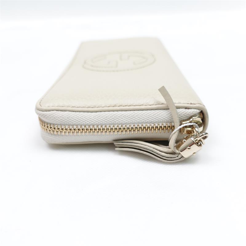 Pre-owned Gucci Soho White Calfskin Wallet