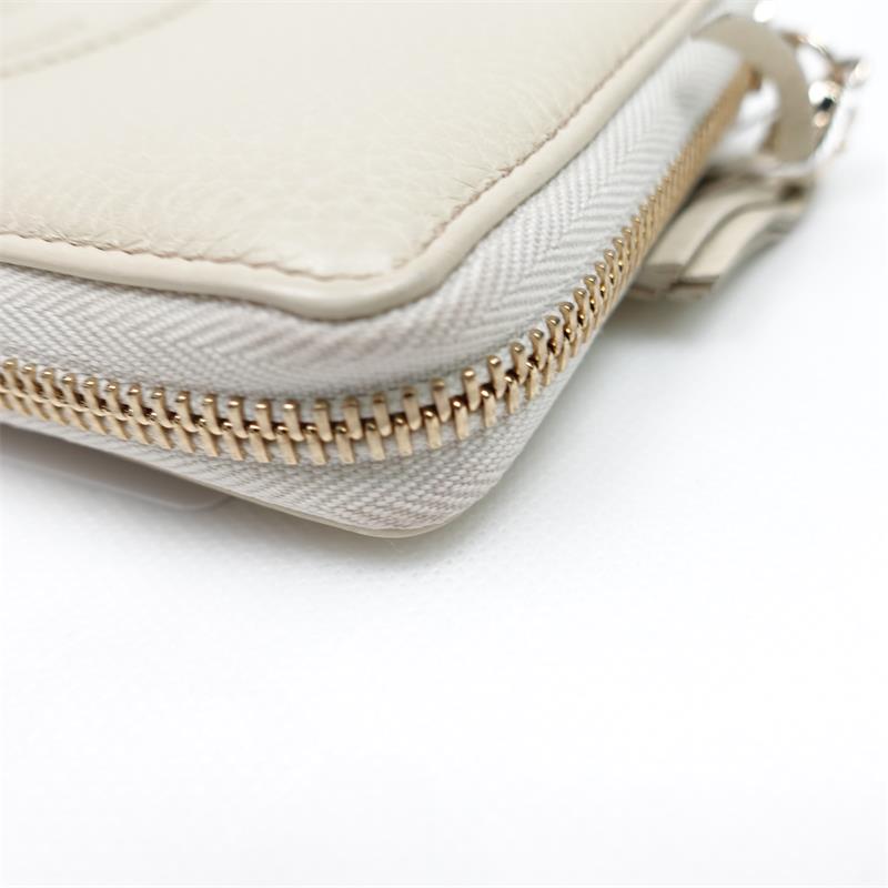 Pre-owned Gucci Soho White Calfskin Wallet