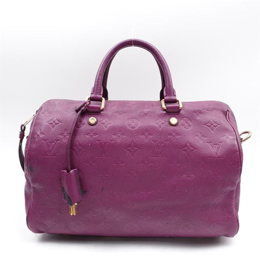 Pre-owned Louis Vuitton Speedy 30 Purple Monogram Shoulder Bag