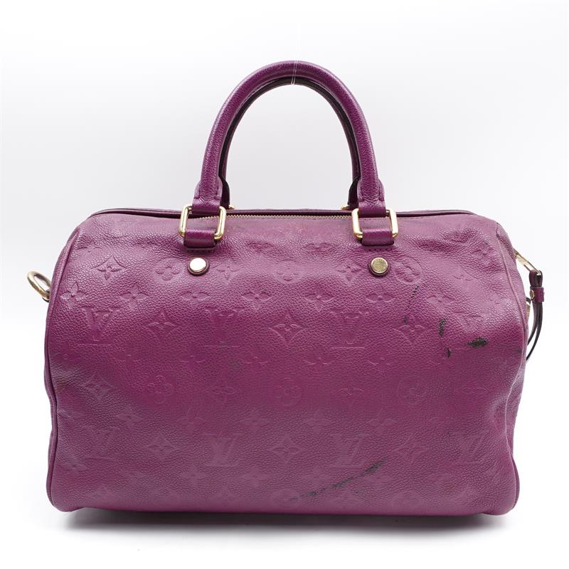 Pre-owned Louis Vuitton Speedy 30 Purple Monogram Shoulder Bag