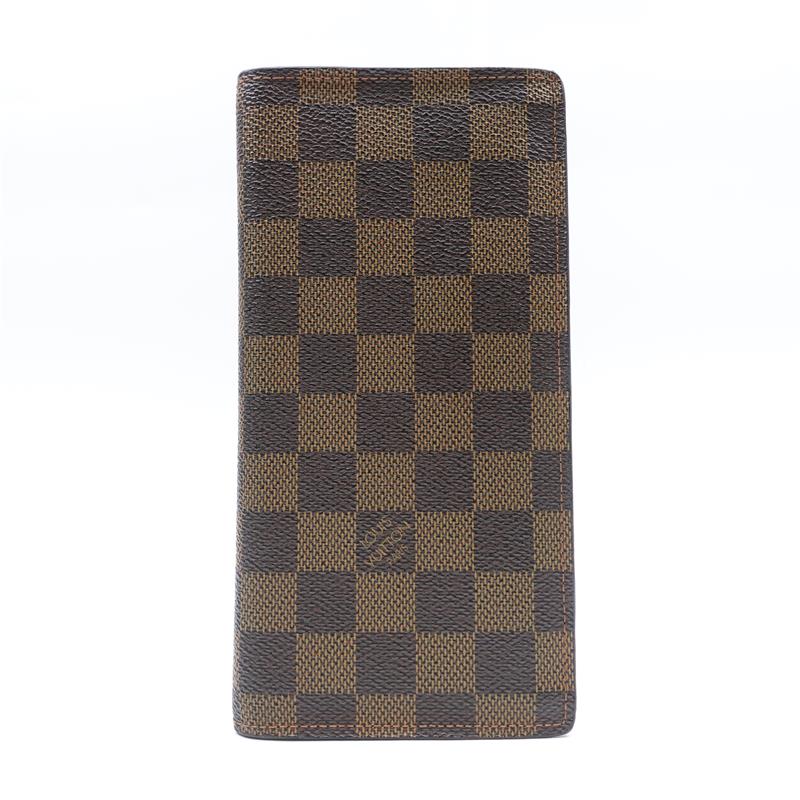 【Deal】Pre-owned Louis Vuitton Brazza Damier Ebene Coated Canvas Bifold Wallet