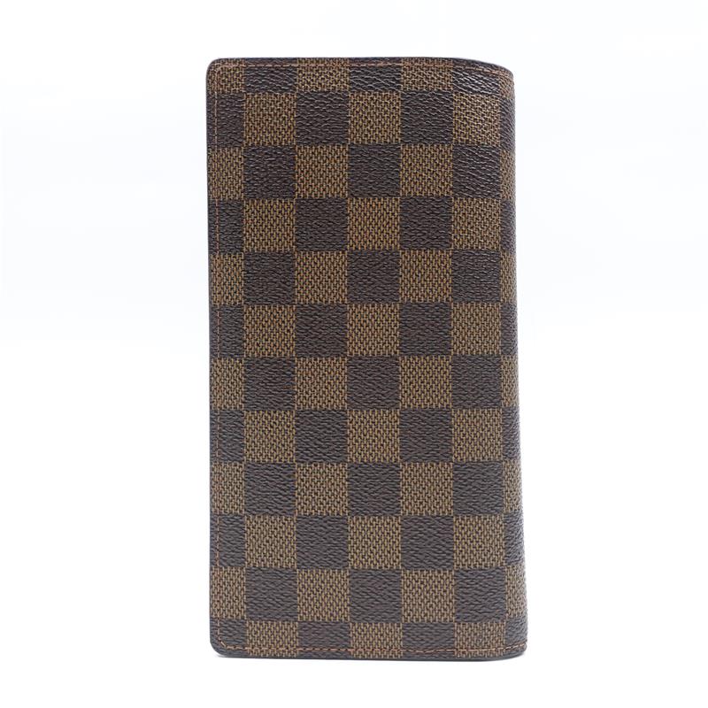 【Deal】Pre-owned Louis Vuitton Brazza Damier Ebene Coated Canvas Bifold Wallet