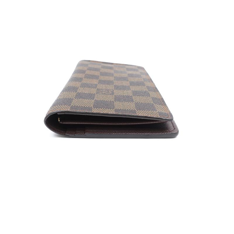 【Deal】Pre-owned Louis Vuitton Brazza Damier Ebene Coated Canvas Bifold Wallet