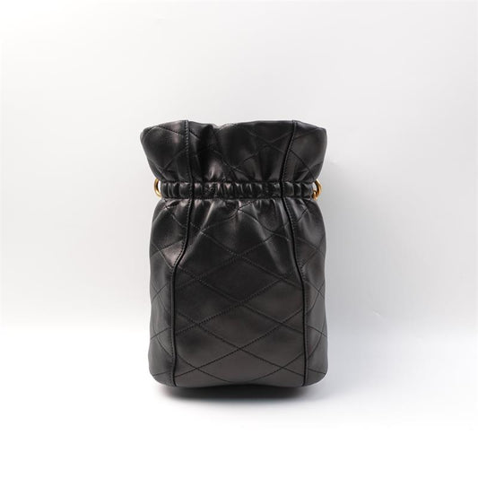 Pre-owned Saint Laurent Black Calfskin Shoulder Bag-HZ