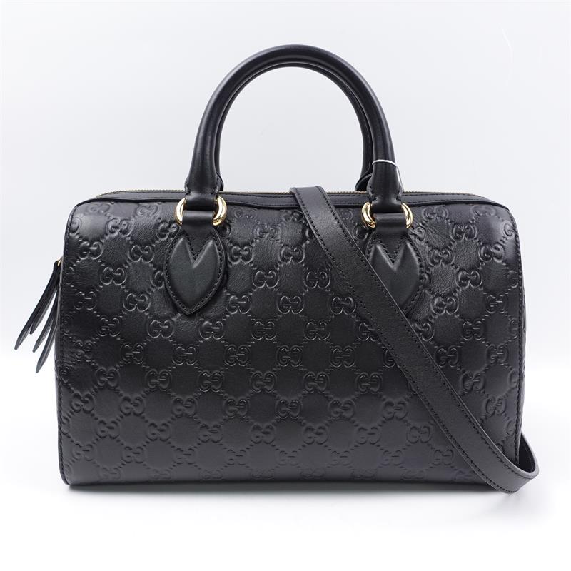 Pre-owned Gucci Black Calfskin Shoulder Bag