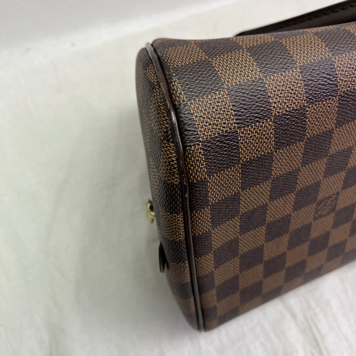 Pre-Owned Louis Vuitton Ribera MM Brown Damier Ebene Canvas Tote Bag T10436040