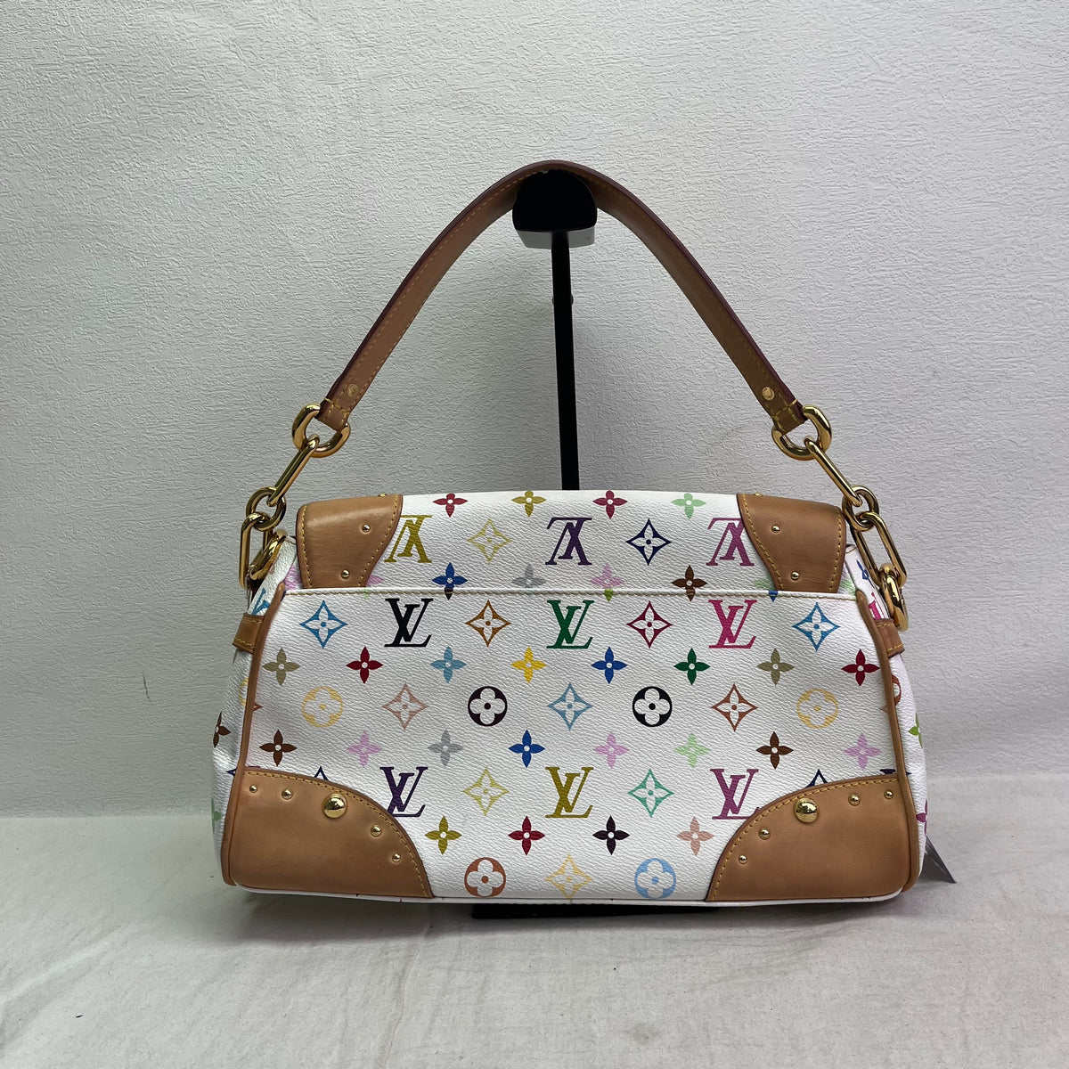 Pre-Owned Louis Vuitton Marilyn White Multicolor Canvas Shoulder Bag T10463362