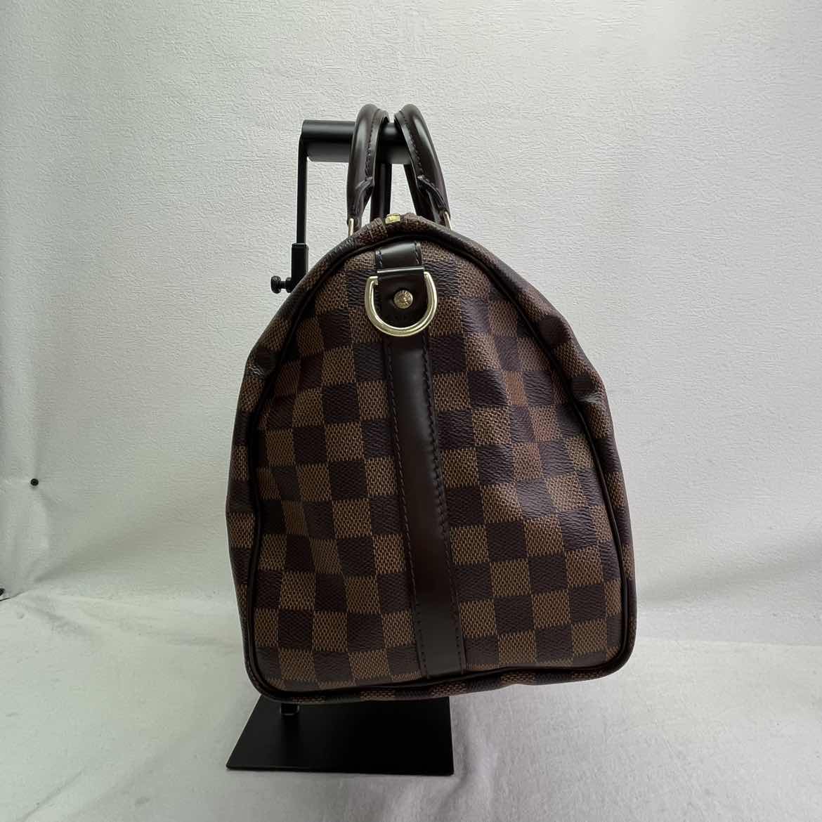 Louis Vuitton Speedy 30 Damier Ebene Coated Canvas Shoulder Bag T10369849