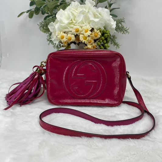 【DEAL】Pre-owned Gucci Soho Pink Camera Bag-HZ