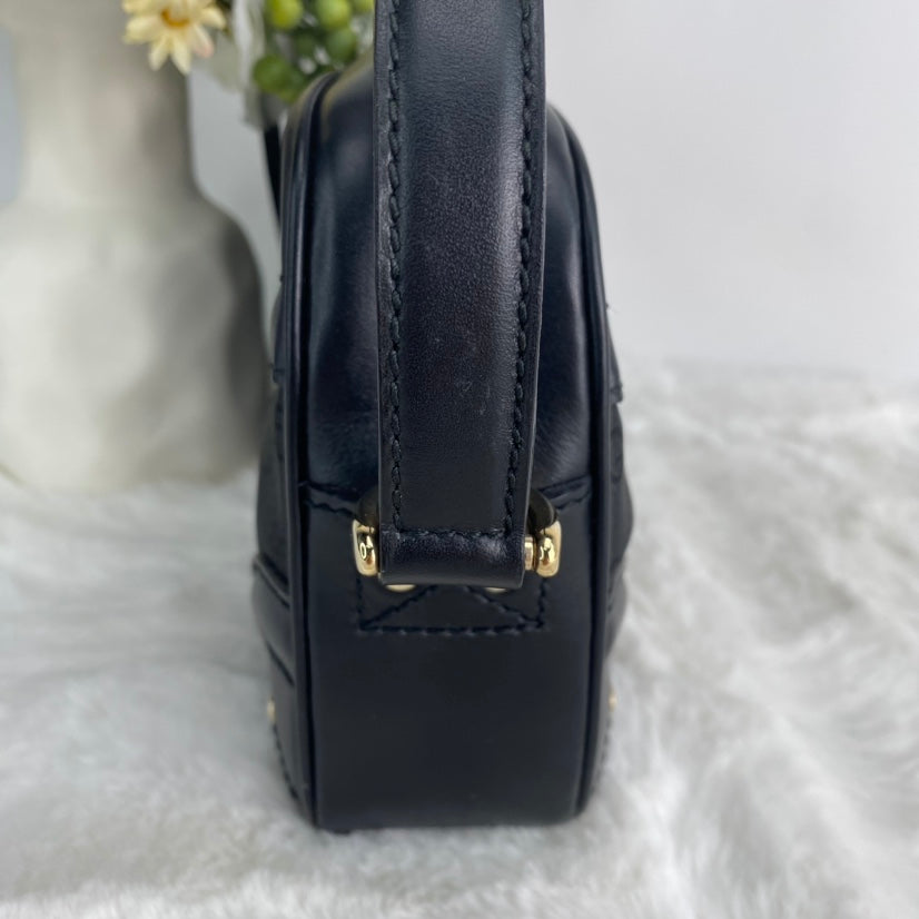 【deal】Pre-owned Gucci GG Canvas Black Shoulder Bag-HZ