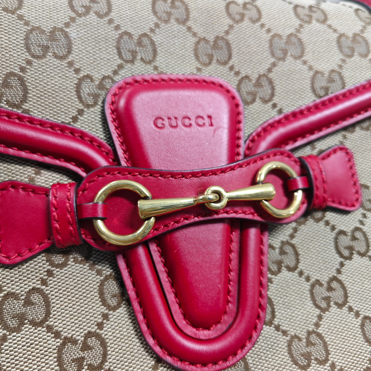 Pre-owned Gucci Lady Web Canvas Shoulder Bag