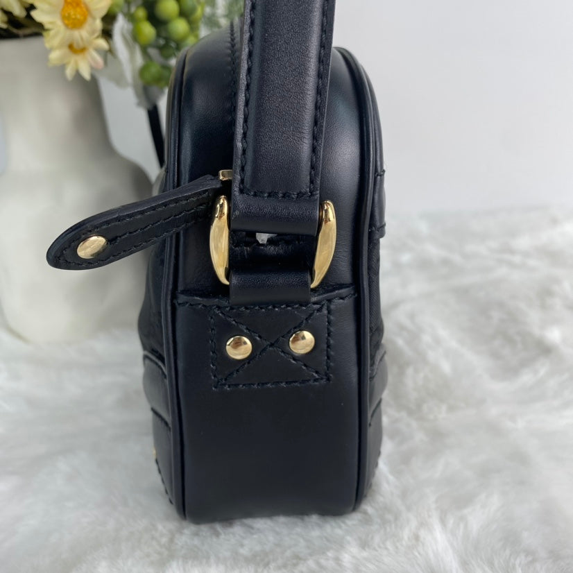 【deal】Pre-owned Gucci GG Canvas Black Shoulder Bag-HZ