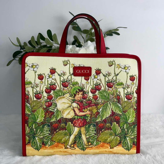Pre-owned Gucci Red Child Tote Bag-HZ
