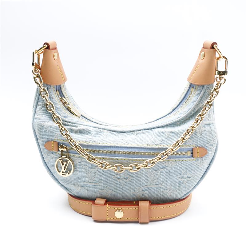 Louis Vuitton Loop Bright Blue Denim Shoulder Bag