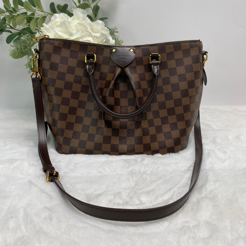 Pre-owned Louis Vuitton Siena Brown Coated Canvas Shoulder Bag-HZ