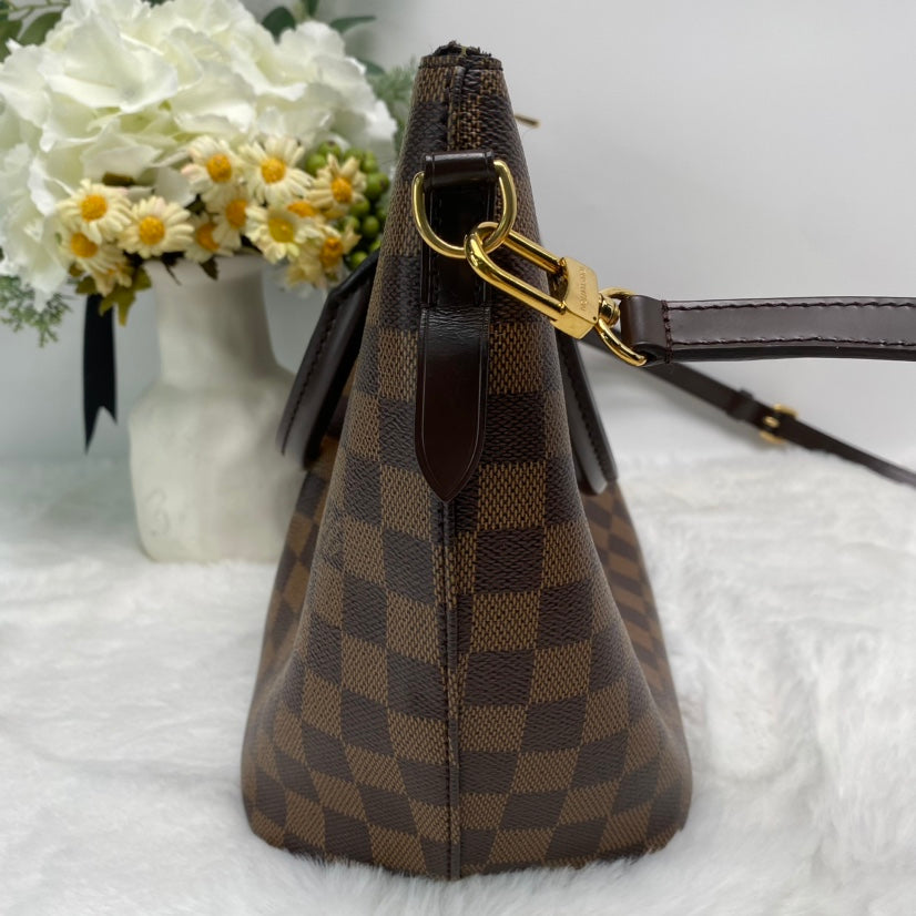 Pre-owned Louis Vuitton Siena Brown Coated Canvas Shoulder Bag-HZ