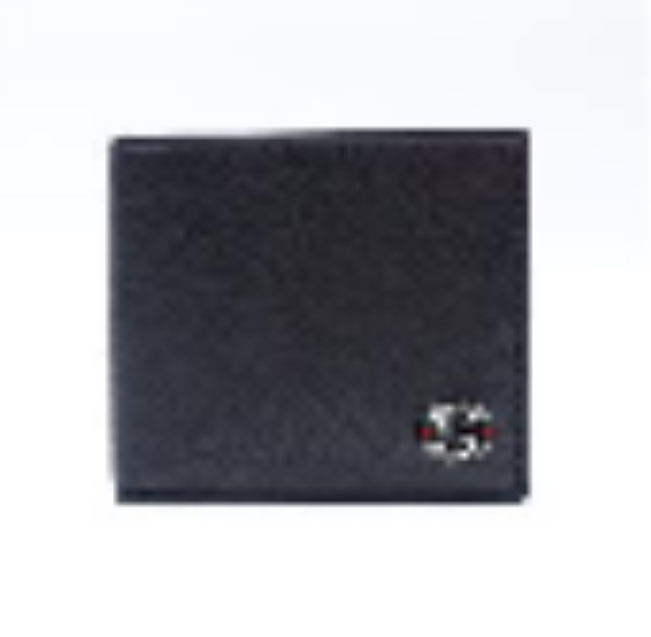 Pre-owned Gucci Black Calfskin Short Wallet